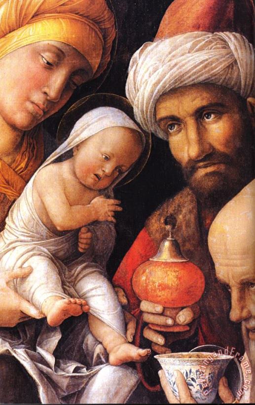 Adoration of The Magi [detail] painting - Andrea Mantegna Adoration of The Magi [detail] Art Print